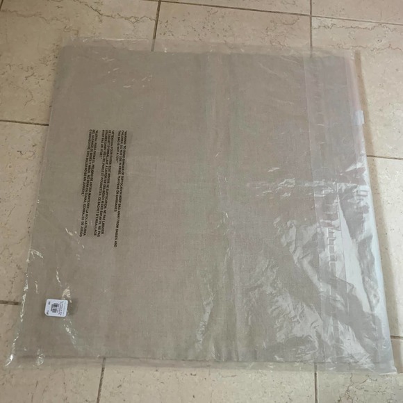 Pottery Barn Kelcie Pillow Cover Neutral 22 sq Embroidered Stonewash Birds Linen - Picture 5 of 15